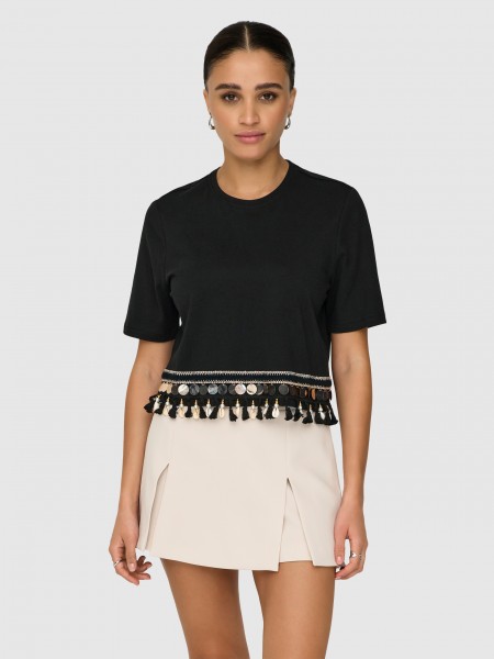Camiseta Mujer Negro Only
