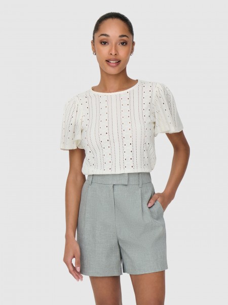 T-Shirt Woman Cream Only