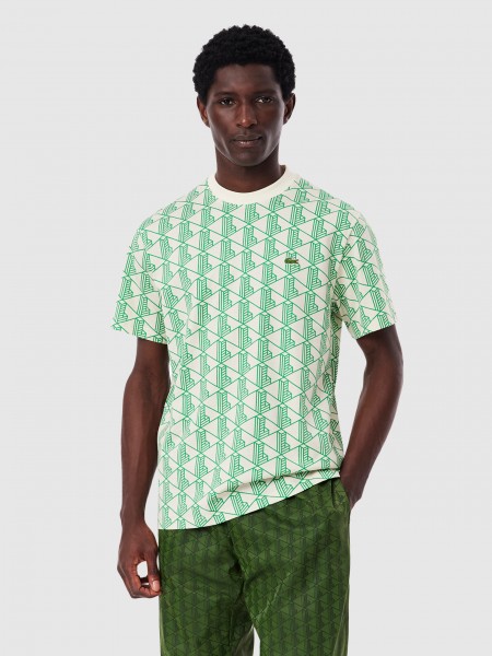 T-Shirt Man Green Lacoste