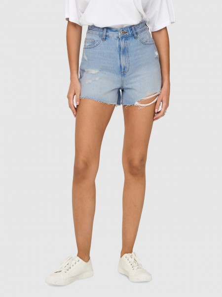 Calcao Mulher Onlgabi Hw Rw Shorts Azg844 Dnm Only