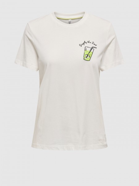 T-Shirt Woman Cream Only