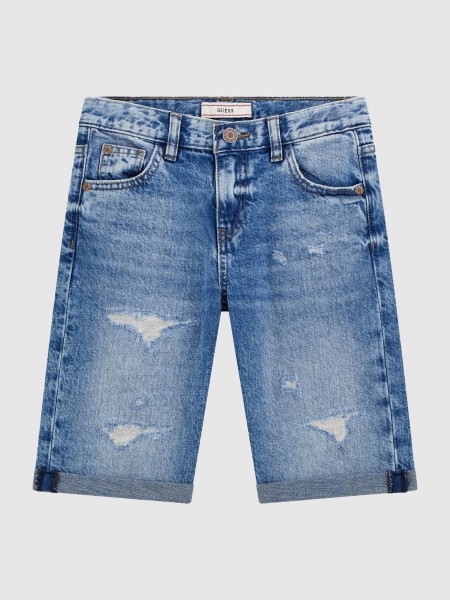 Pantalones Cortos Nio Jeans Guess