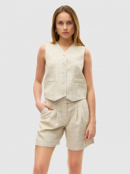 Blazer Mujer Crema Vero Moda