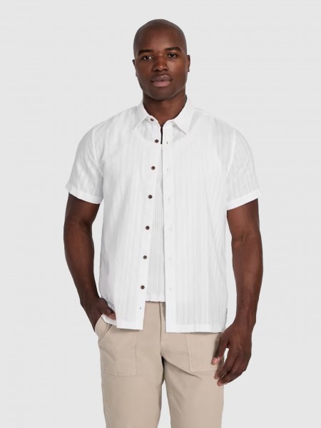 Camisa Hombre Blanco Guess