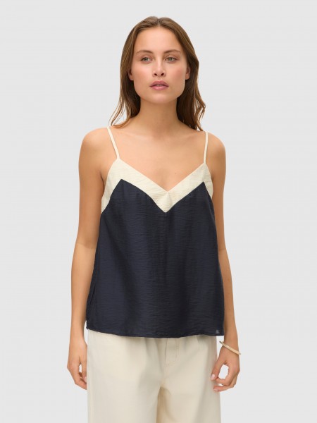Tops Mulher Vmdenise Singlet Top Wvn Btq Ga Vero Moda
