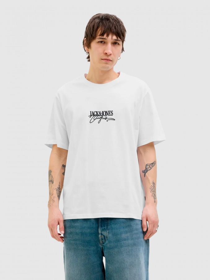 T-Shirt Homem Joralmeria Branding Tee Ss Crew Neck Jack & Jones