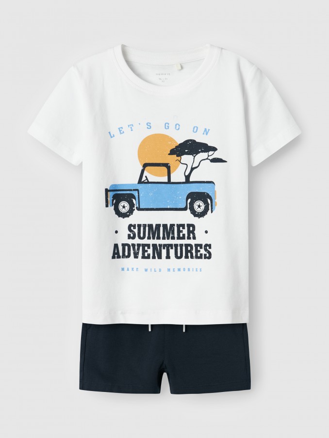 Conjuntos Menino Nmmjaspen Ss Shorts Set Pb Name It