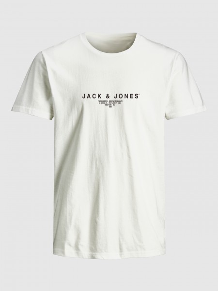Camiseta Hombre Blanco Jack & Jones