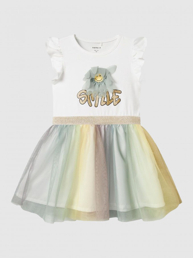 Vestidos Menina Nmfarnina Happy Ss Tulle Dress Smi Name It