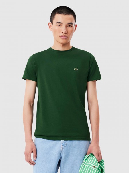 T-Shirt Man Green Lacoste