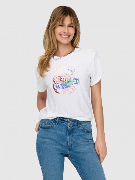 T-Shirt Woman Cream Only