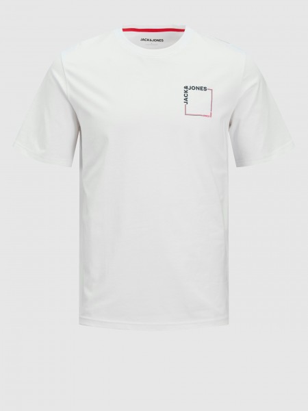 Camiseta Hombre Blanco Jack & Jones