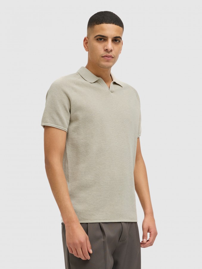 Polos Homem Jjhill Knit Split Neck Jack & Jones