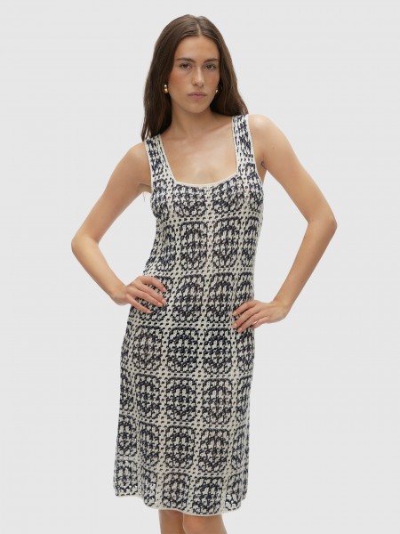 Vestido Mujer Azul Marino Vero Moda