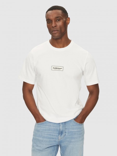 Camiseta Hombre Blanco Jack & Jones
