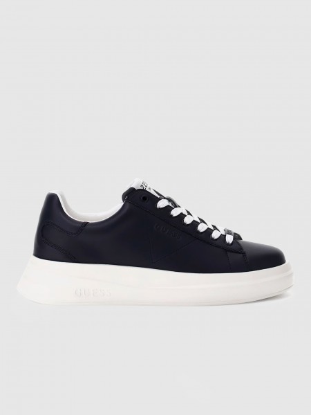 Tenis Hombre Blanco Con Azul Guess