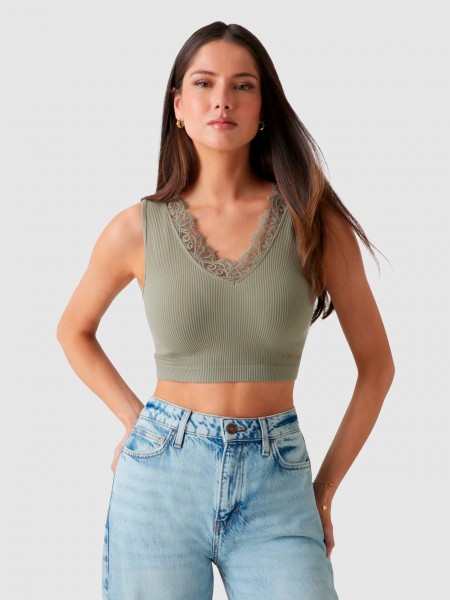 Blusa Mujer Verde Guess