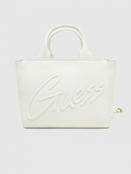 Tote Bags Girl Cream Guess