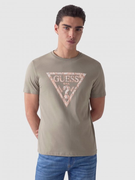 T-Shirt Homem Triangle Guess