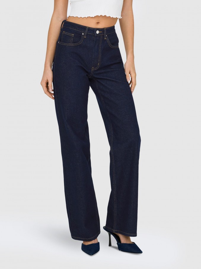 Pants Woman Dark Jeans Only