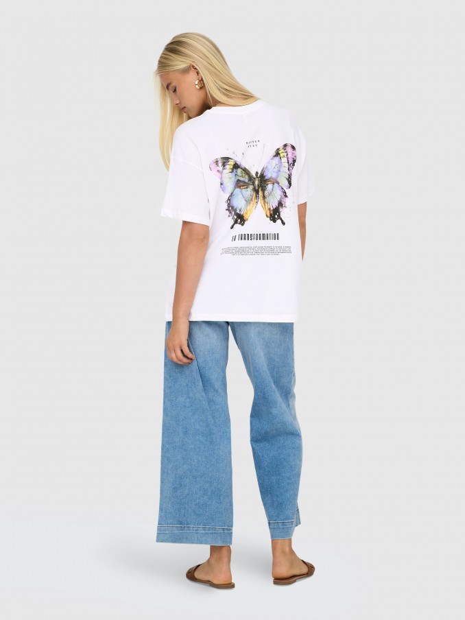 Camiseta Mujer Blanco Only