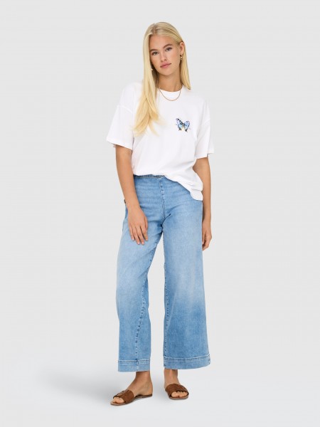 Camiseta Mujer Blanco Only