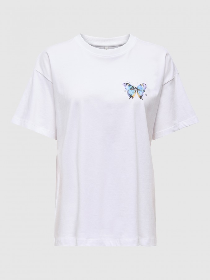Camiseta Mujer Blanco Only