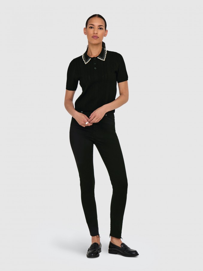 Polo Shirt Woman Black Only