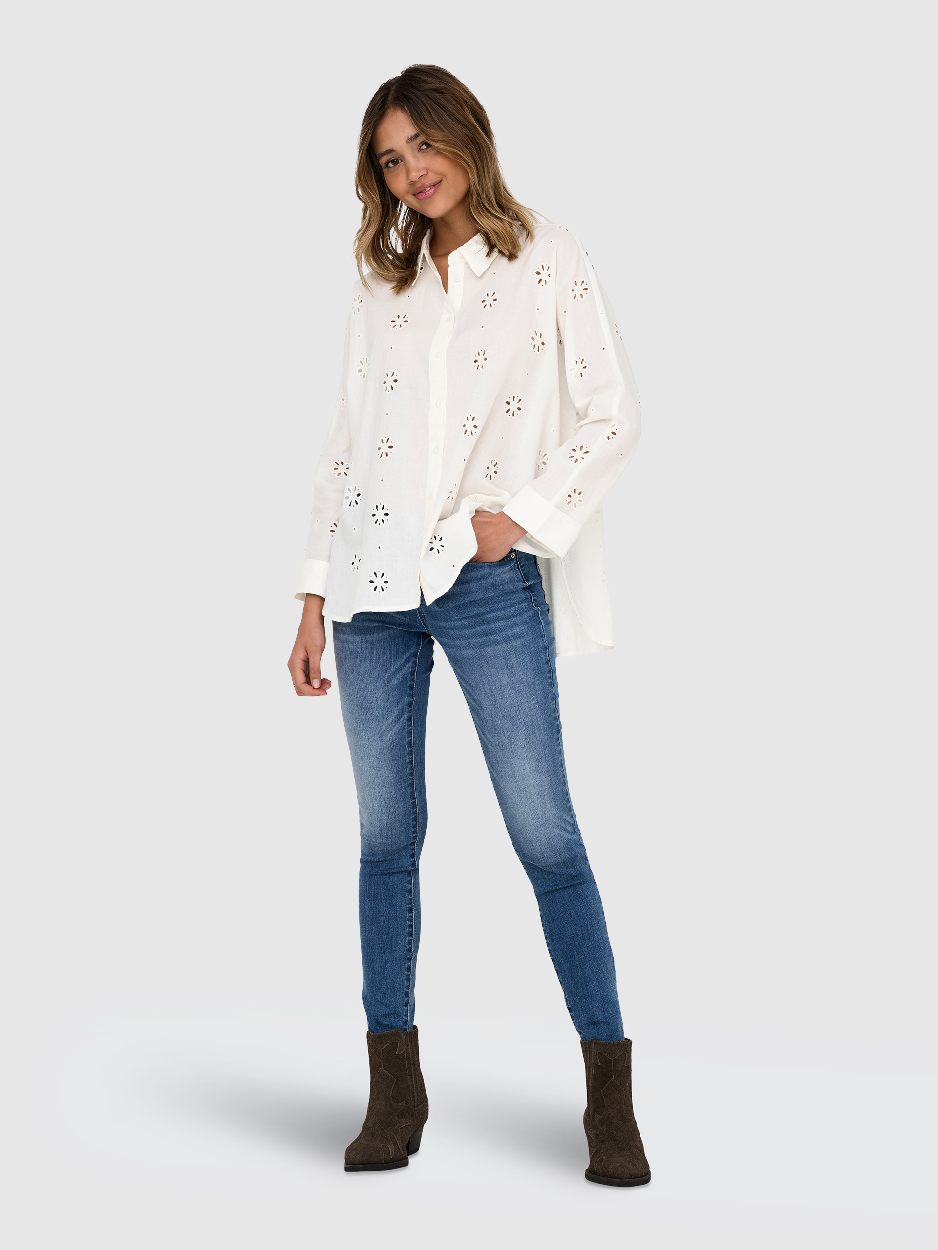 Camisa Mujer Blanco Only