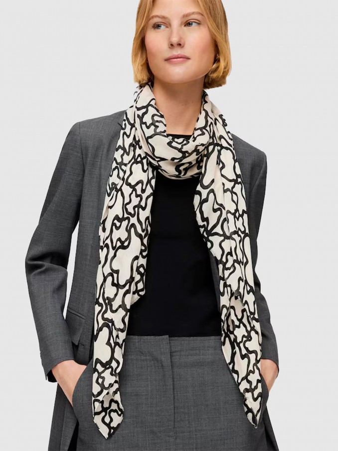 Scarves Woman (Black W / Beige Tous