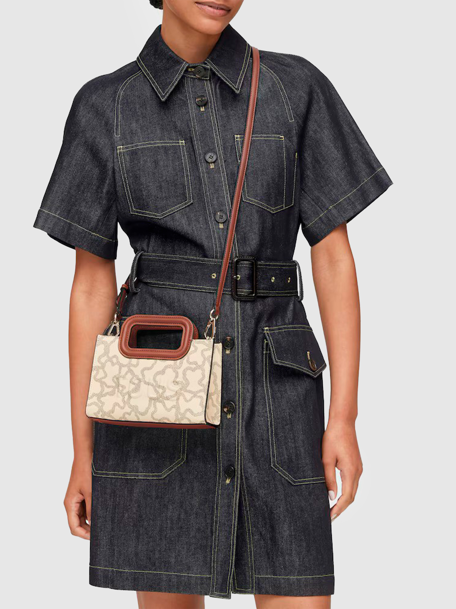 Bolsos de Hombro Mujer Crema Tous