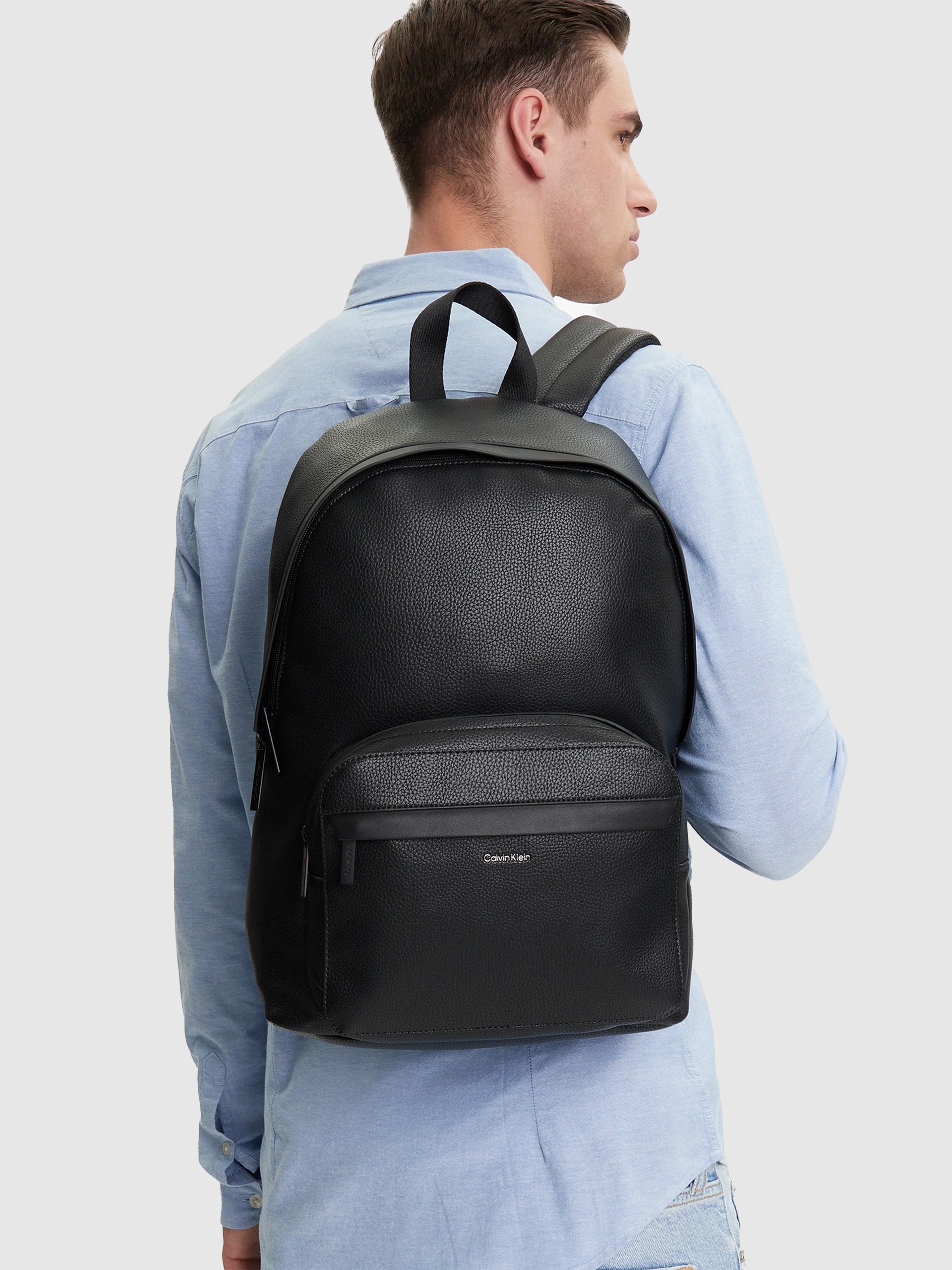 Mochila Hombre Negro Calvin Klein