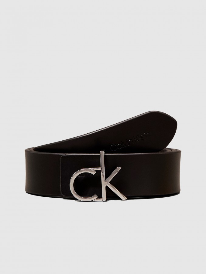 Cinturon Mujer Negro Calvin Klein