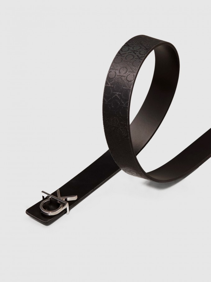 Cinturon Mujer Negro Calvin Klein