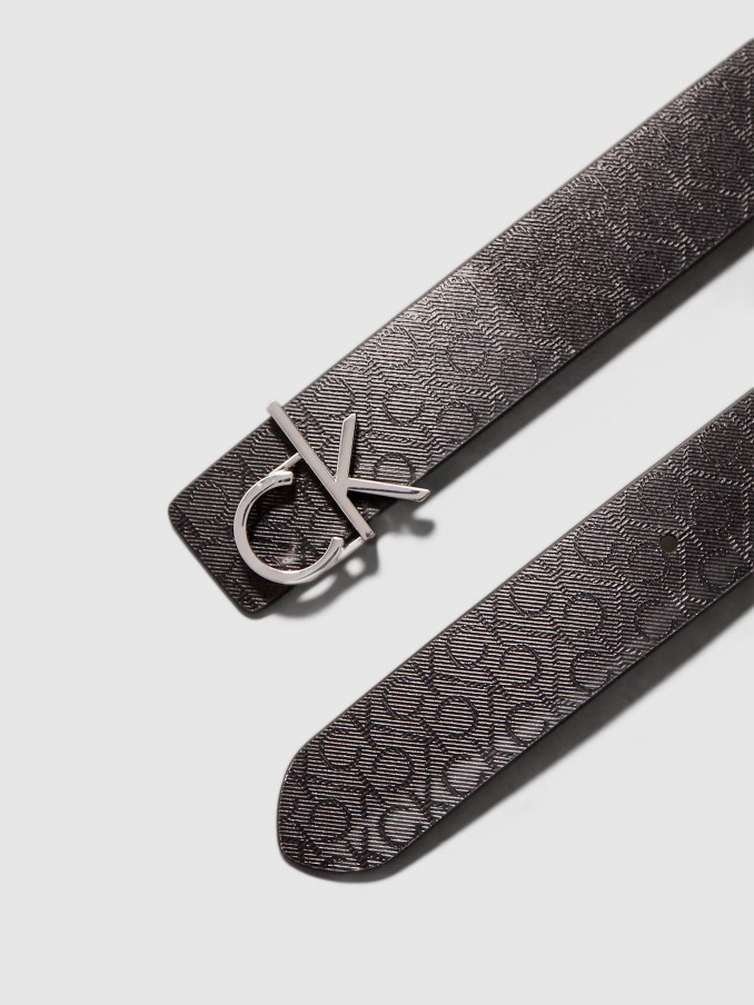 Cinturon Mujer Negro Calvin Klein