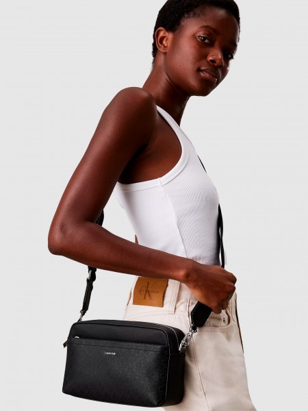 Bolsos de Hombro Mujer Negro Calvin Klein Bolsos de Hombro Mujer Negro Calvin Klein