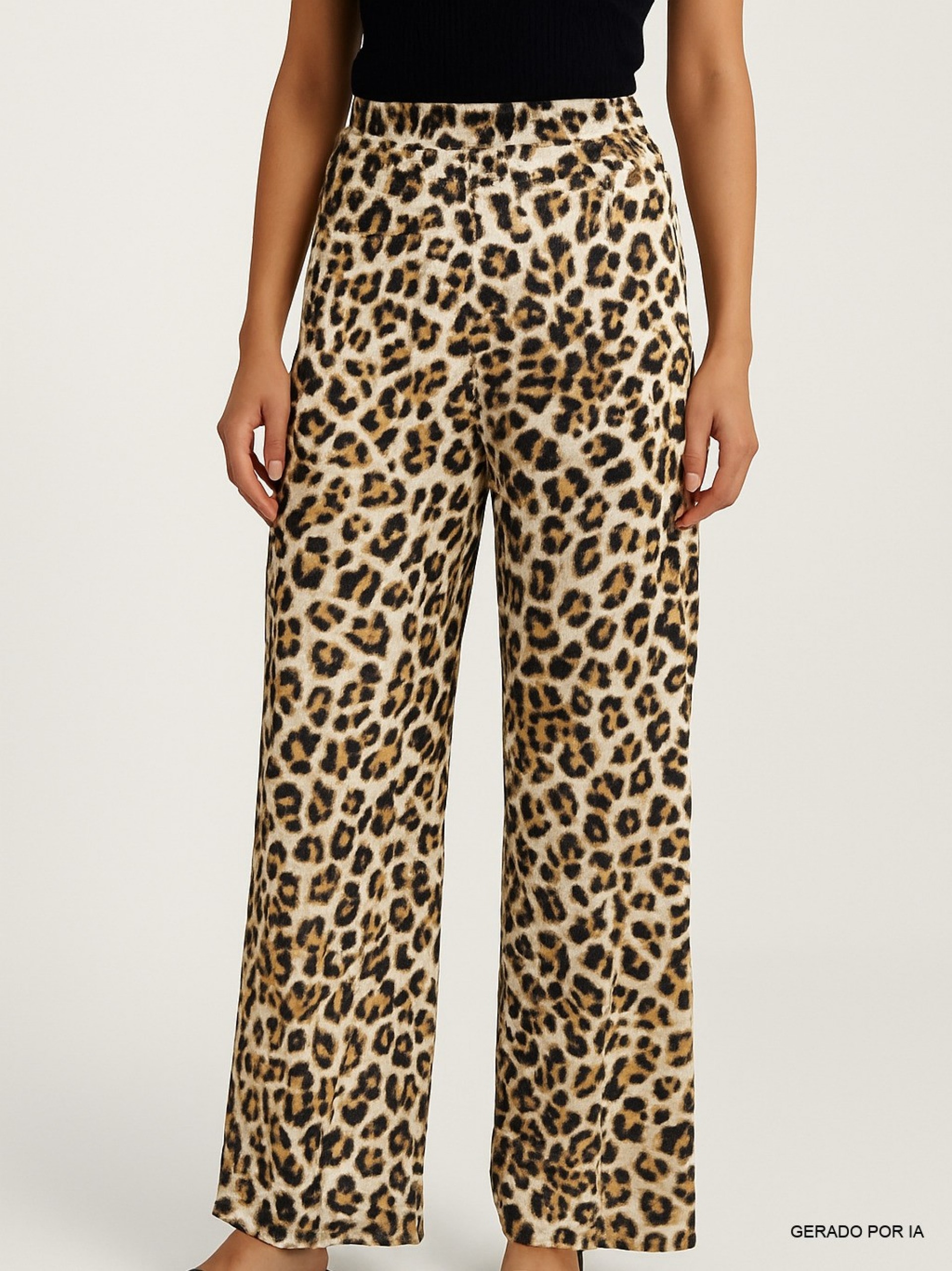 Calca Mulher Vmeasy Joy Hw Wide Pants Wvn Ga Vero Moda