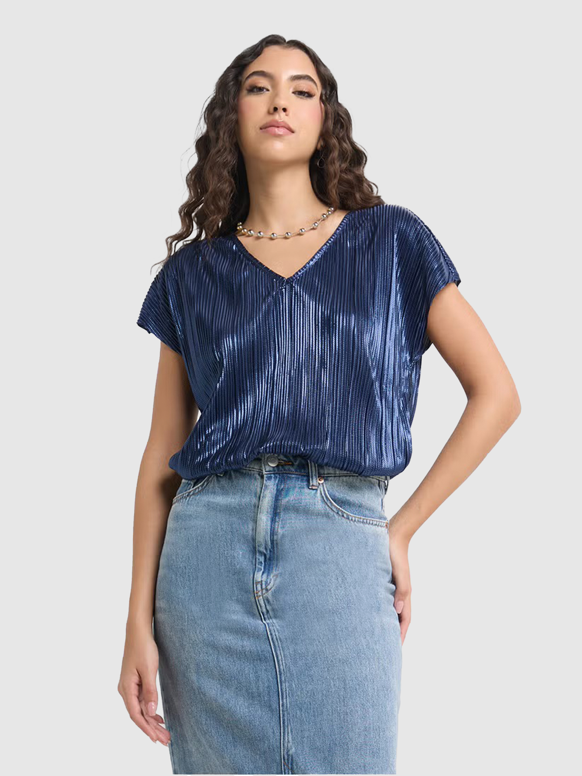 Blouse Woman Navy Blue Vero Moda