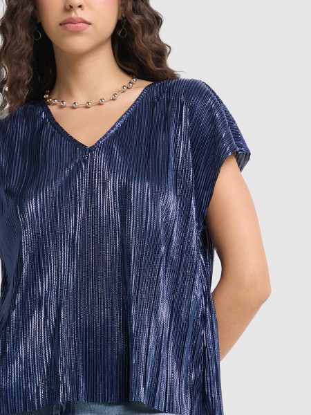 Blusa Mujer Azul Marino Vero Moda