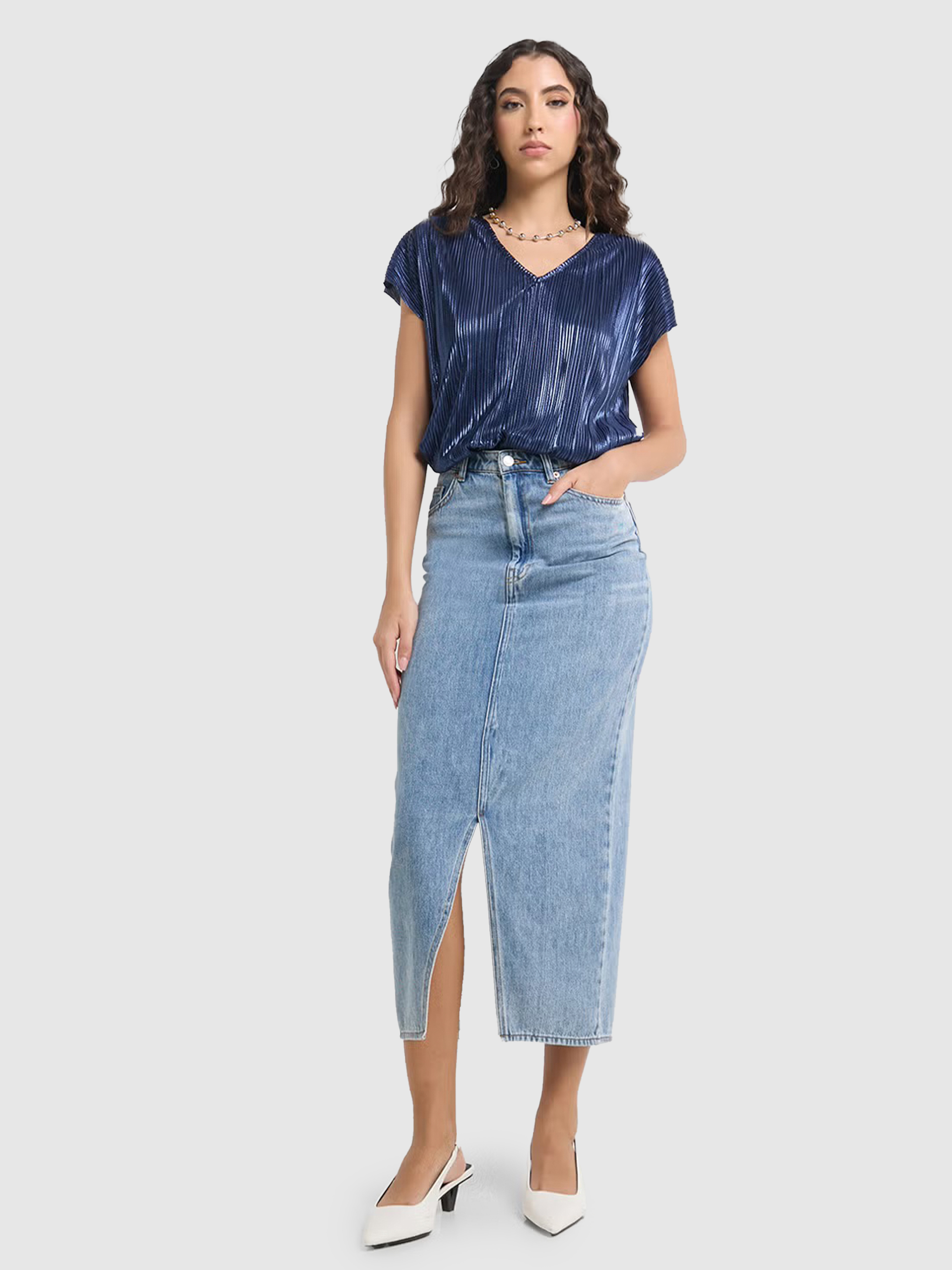 Blouse Woman Navy Blue Vero Moda