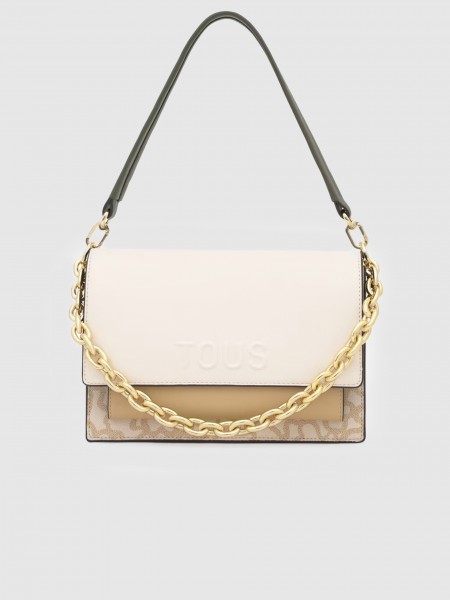 Bolsos de Hombro Mujer Crema Tous