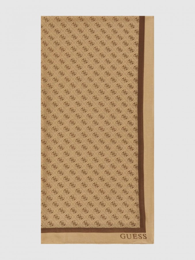 Bufandas Mujer Beige Guess
