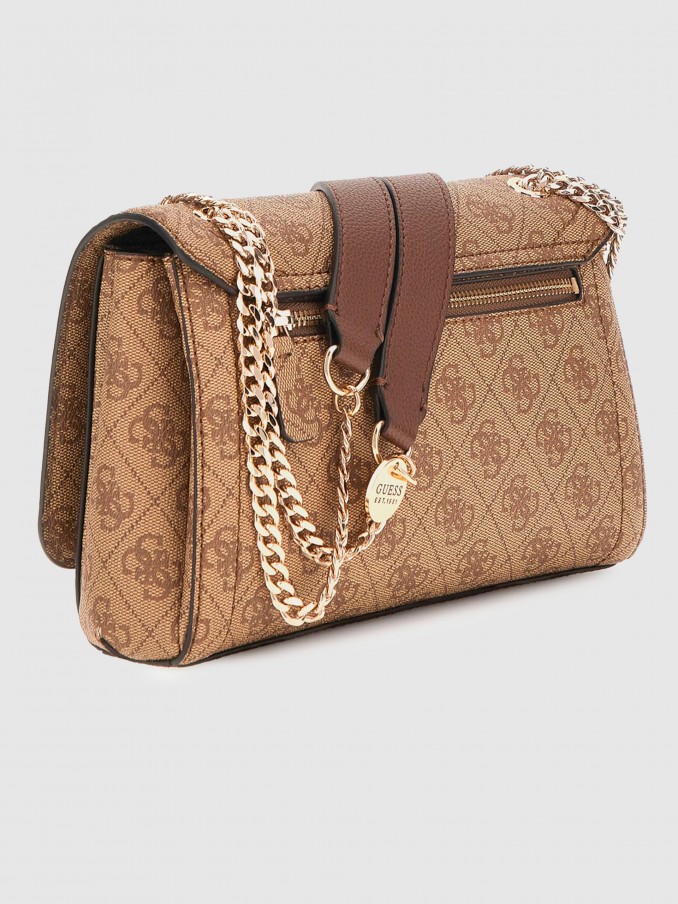 Bolsos de Hombro Mujer Marrn Guess