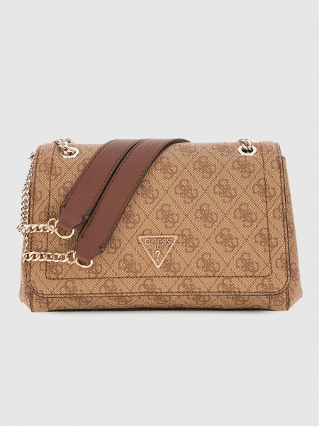 Bolsos de Hombro Mujer Marrn Guess