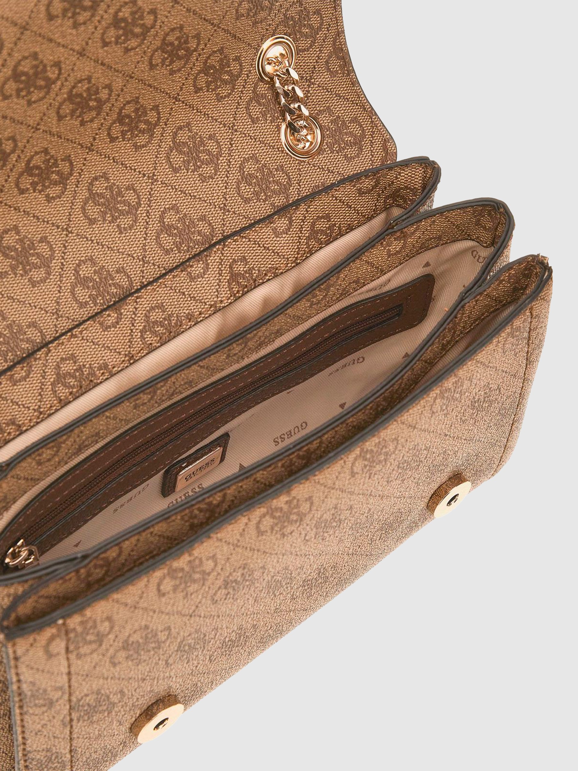 Bolsos de Hombro Mujer Marrón Guess