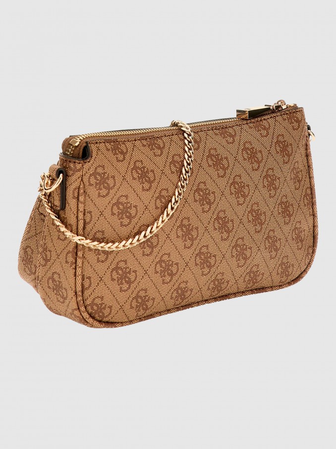 Bolsos de Hombro Mujer Marrn Guess