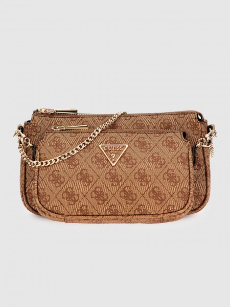Bolsos de Hombro Mujer Marrn Guess