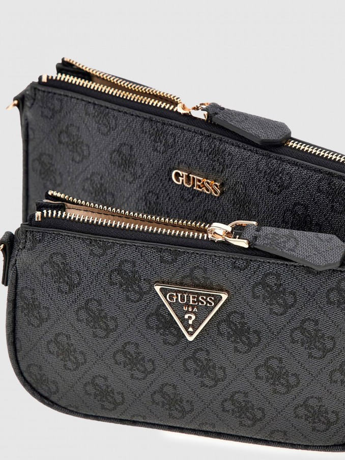 Bolsos de Hombro Mujer Negro Guess