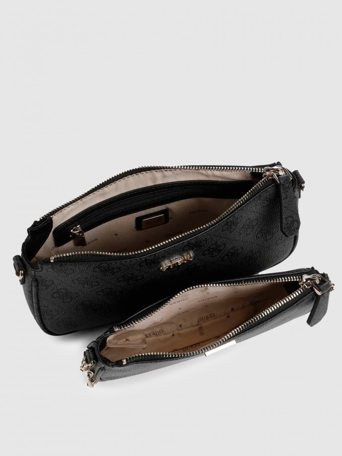 Bolsos de Hombro Mujer Negro Guess