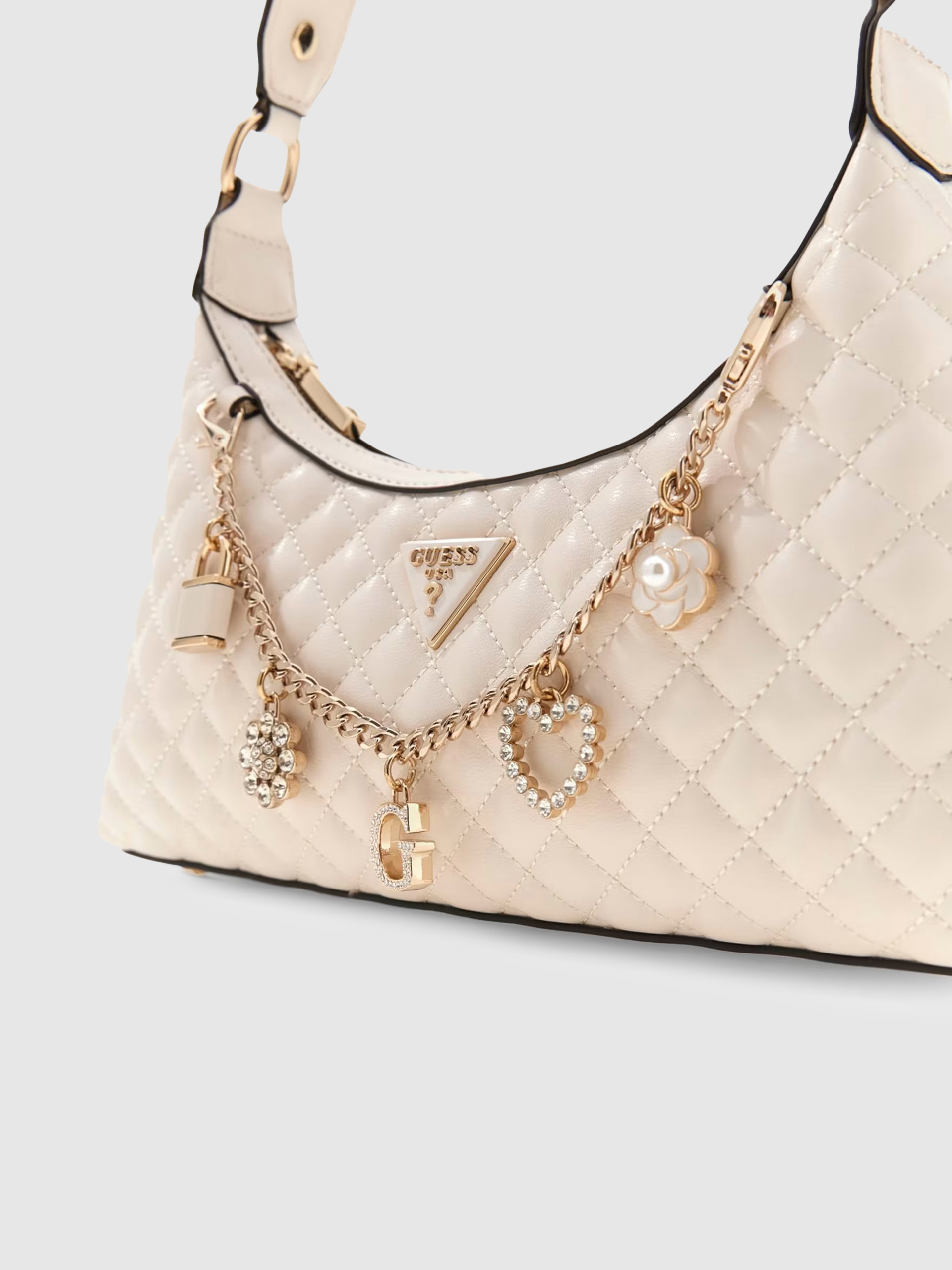 Bolsos de Hombro Mujer Blanco Guess